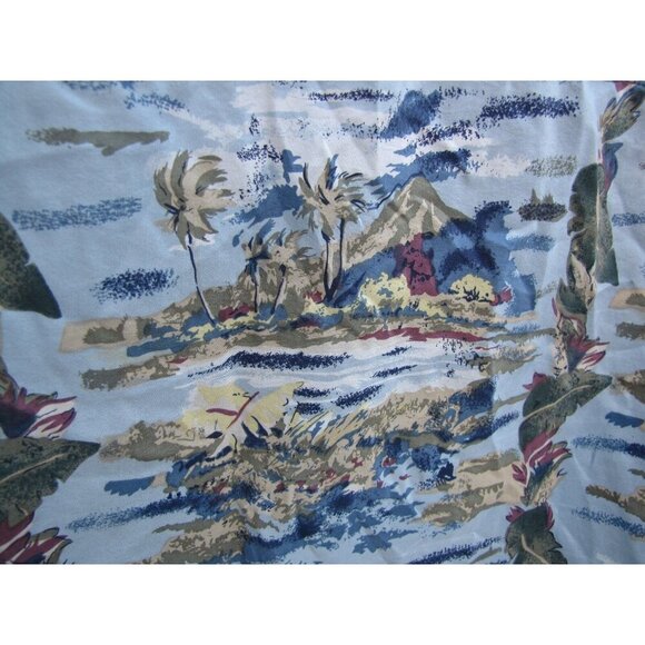 Hilo Hattie Hawaiian Camp Shirt Diamond Head Volcano Aloha Friday 100% Silk XL - Picture 8 of 11